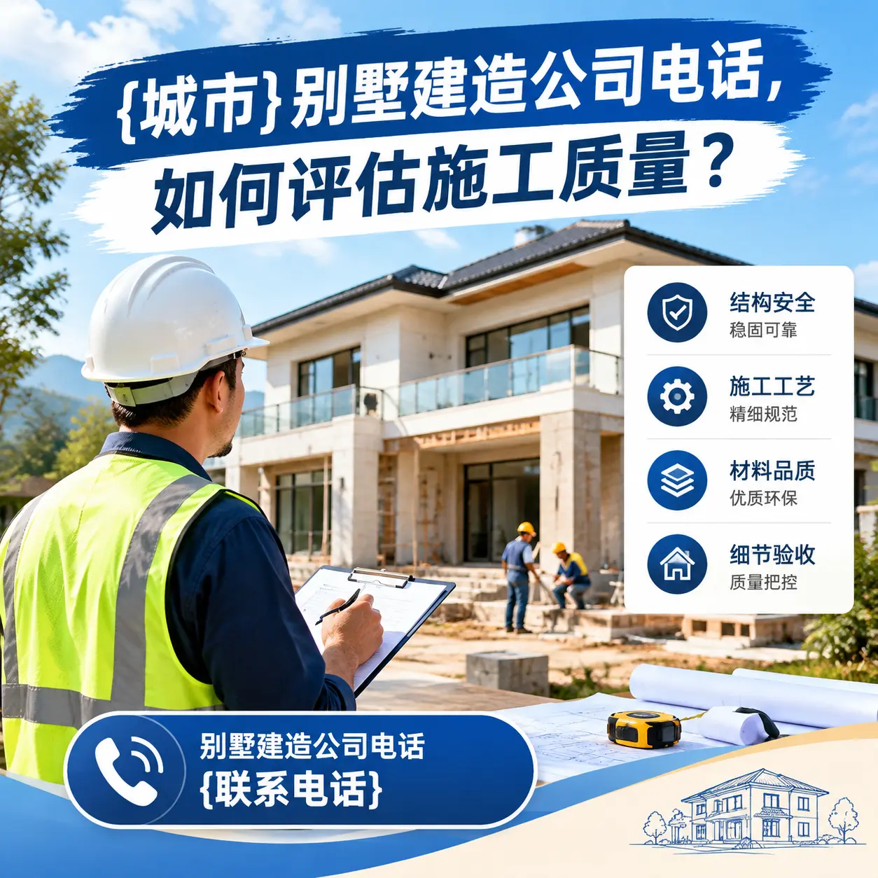 江口别墅建造公司电话，如何评估施工质量？