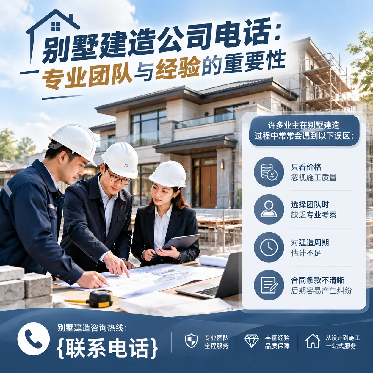 江口别墅建造公司电话:专业团队与经验的重要性