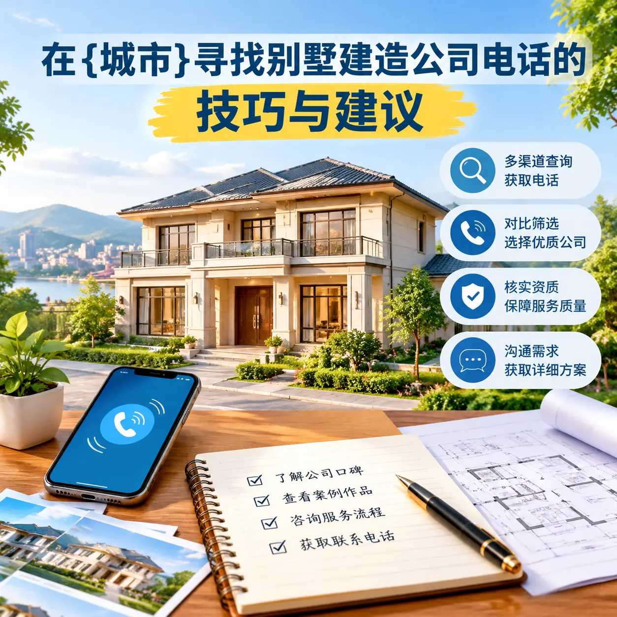 在江口寻找别墅建造公司电话的技巧与建议